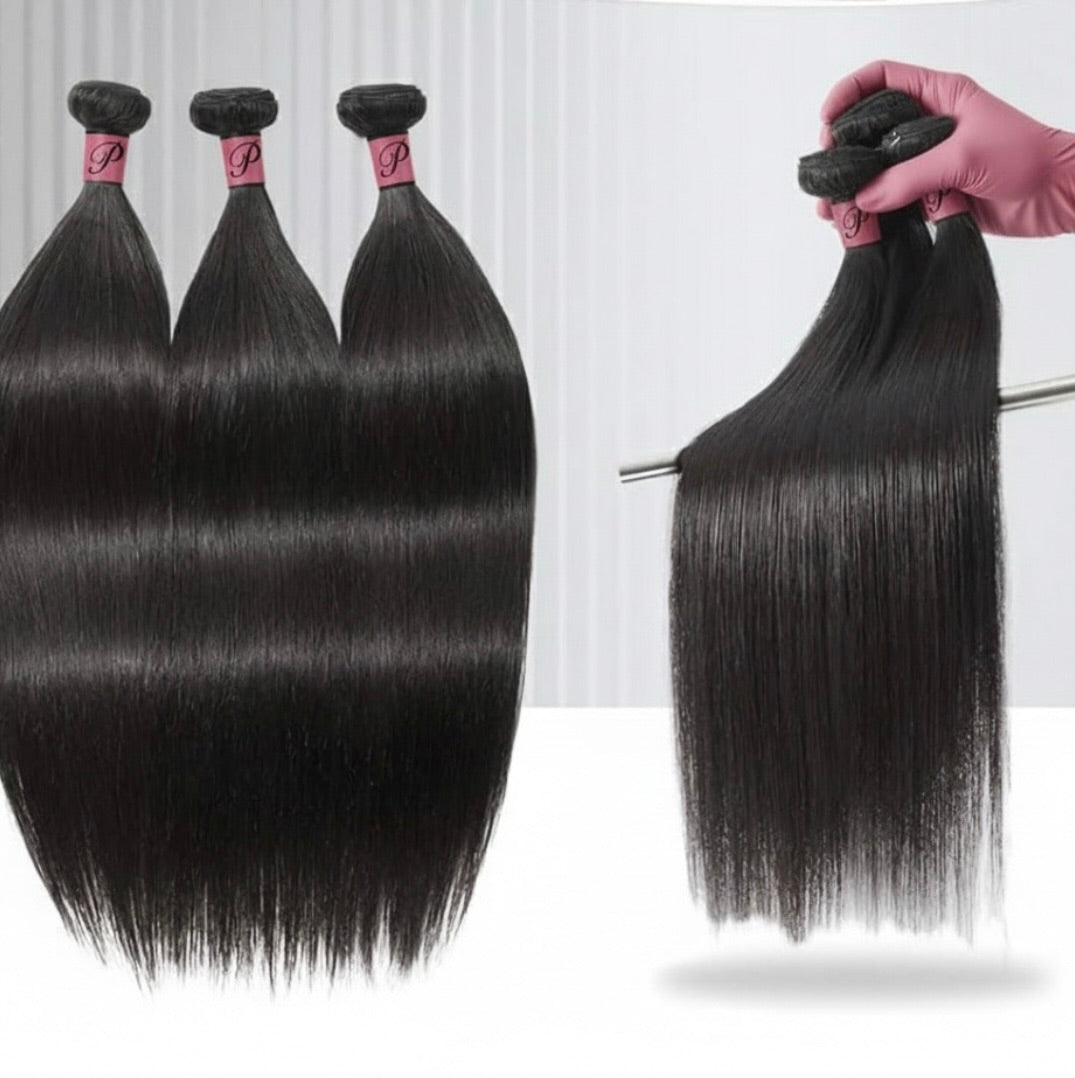 Unprocessed Cambodian Raw Human Hair Bundle DEAL - BODYWAVE OR STRAIGHT