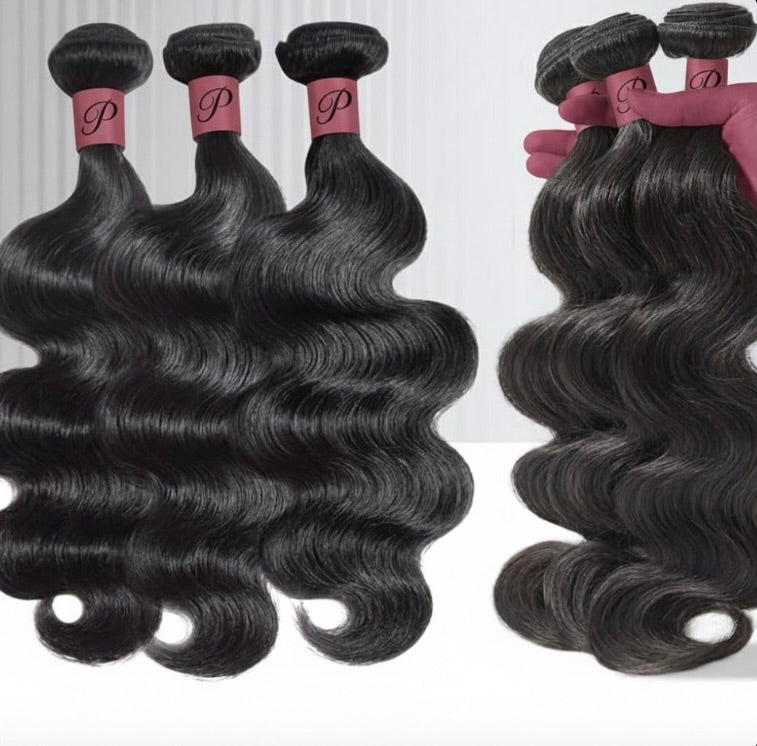 Unprocessed Cambodian Raw Human Hair Bundle DEAL - BODYWAVE OR STRAIGHT